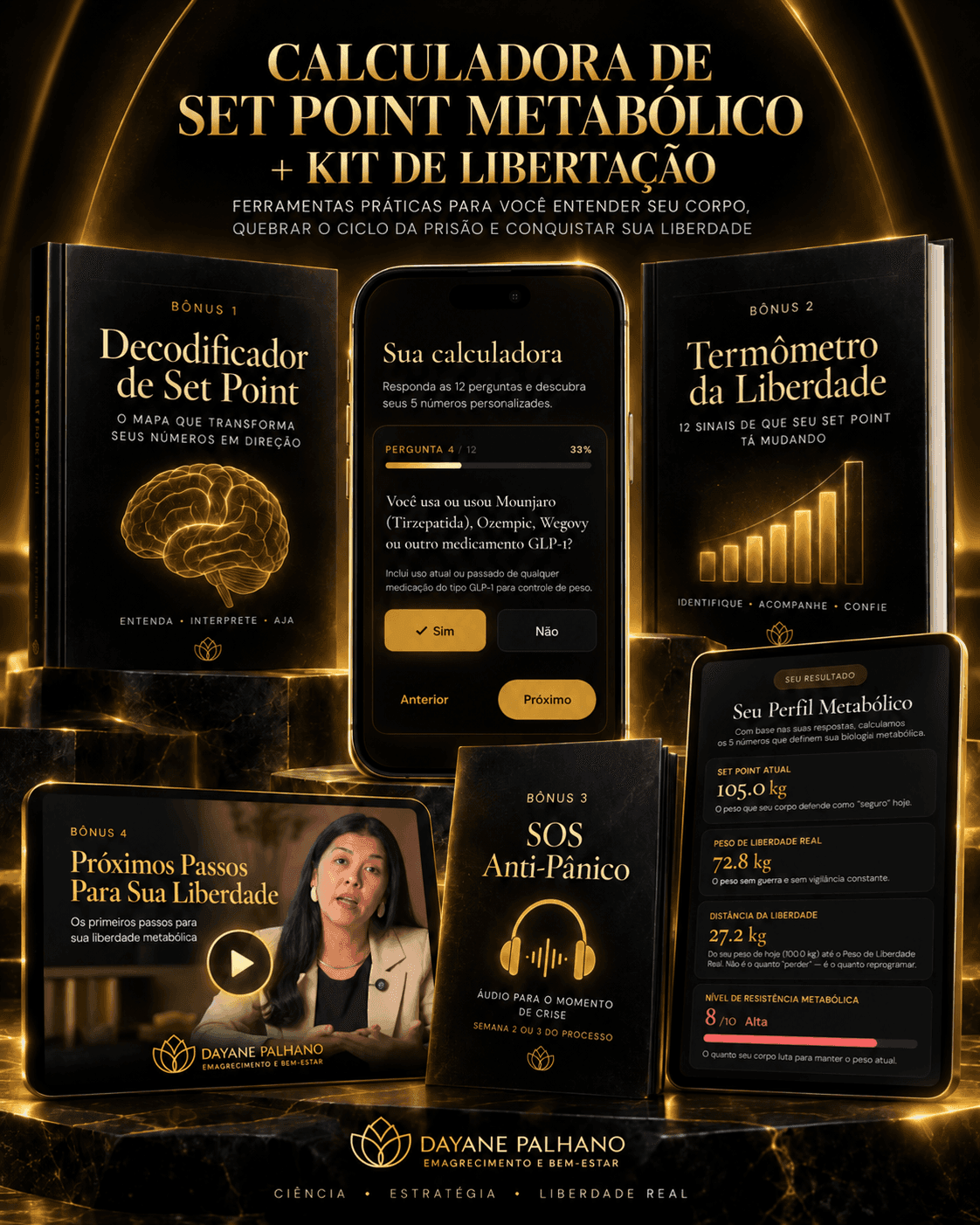 Calculadora de Set Point Metabólico + Kit de Libertação completo